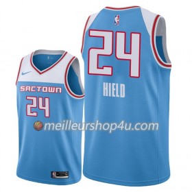 Maillot Basket Homme Sacramento Kings Buddy Hield 24 2018-19 Nike City Edition Bleu Swingman
